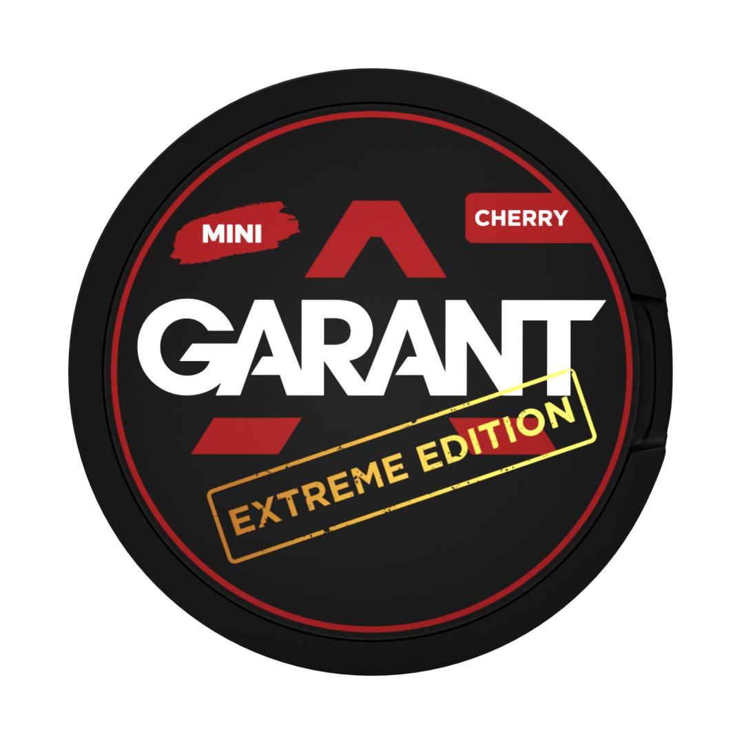 Round black container with Garant branding and 'Extreme Edition' text on a white background
