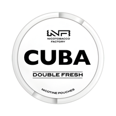 Nicotobacco Factory Cuba Double Fresh nicotine pouches container on a white background