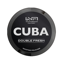 Nicotobacco Factory Cuba Double Fresh nicotine pouches container on a white background