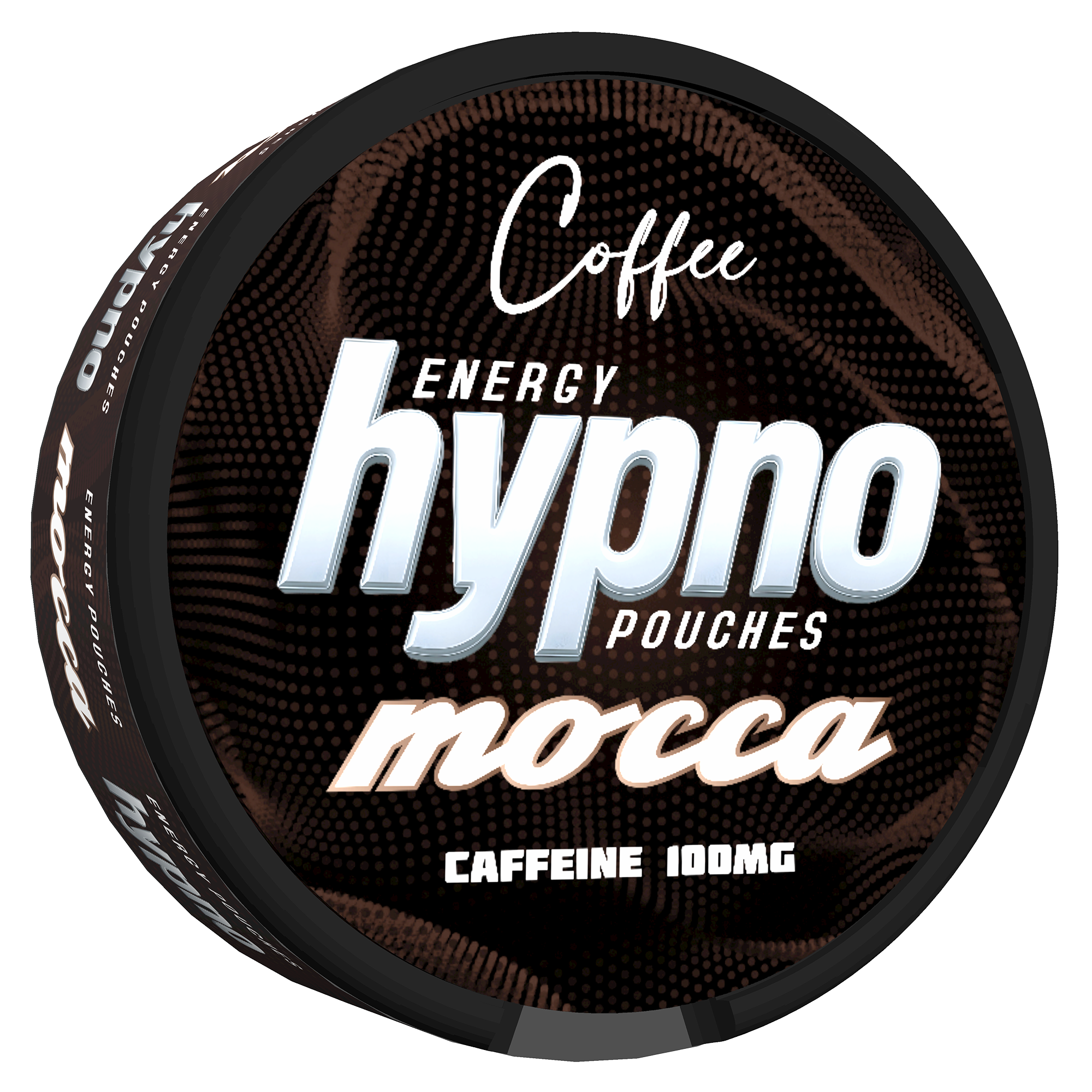 Hypno Mocca energy pouch packaging on a white background