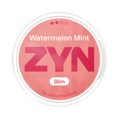 ZYN Watermelon Mint nicotine pouches container on a white background