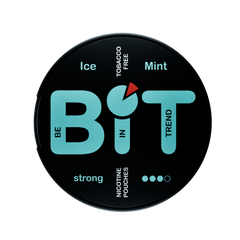 Round container with 'Be Bit' branding on a white background