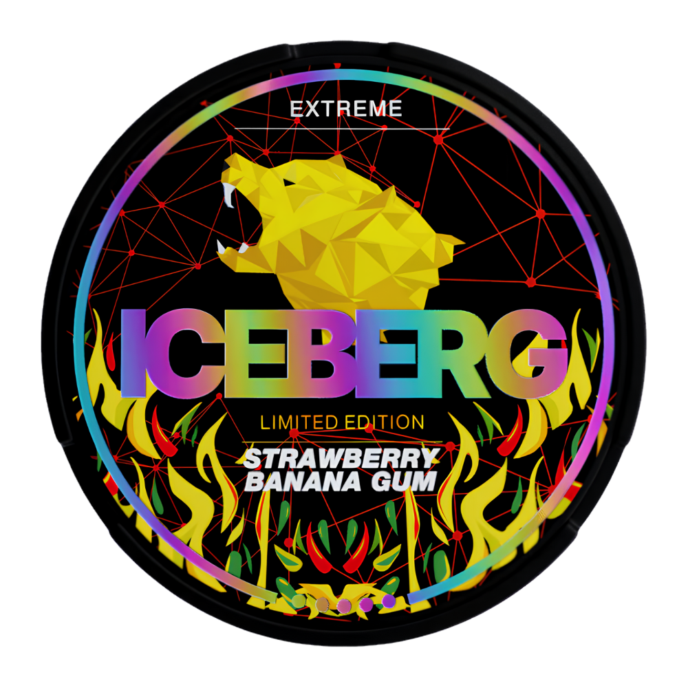 IcebergExtremeStrawberryBananaGumSlim35mg