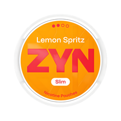 ZYN Lemon Spritz nicotine pouches packaging on a white background