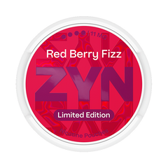 ZYN Red Berry Fizz product packaging on a white background